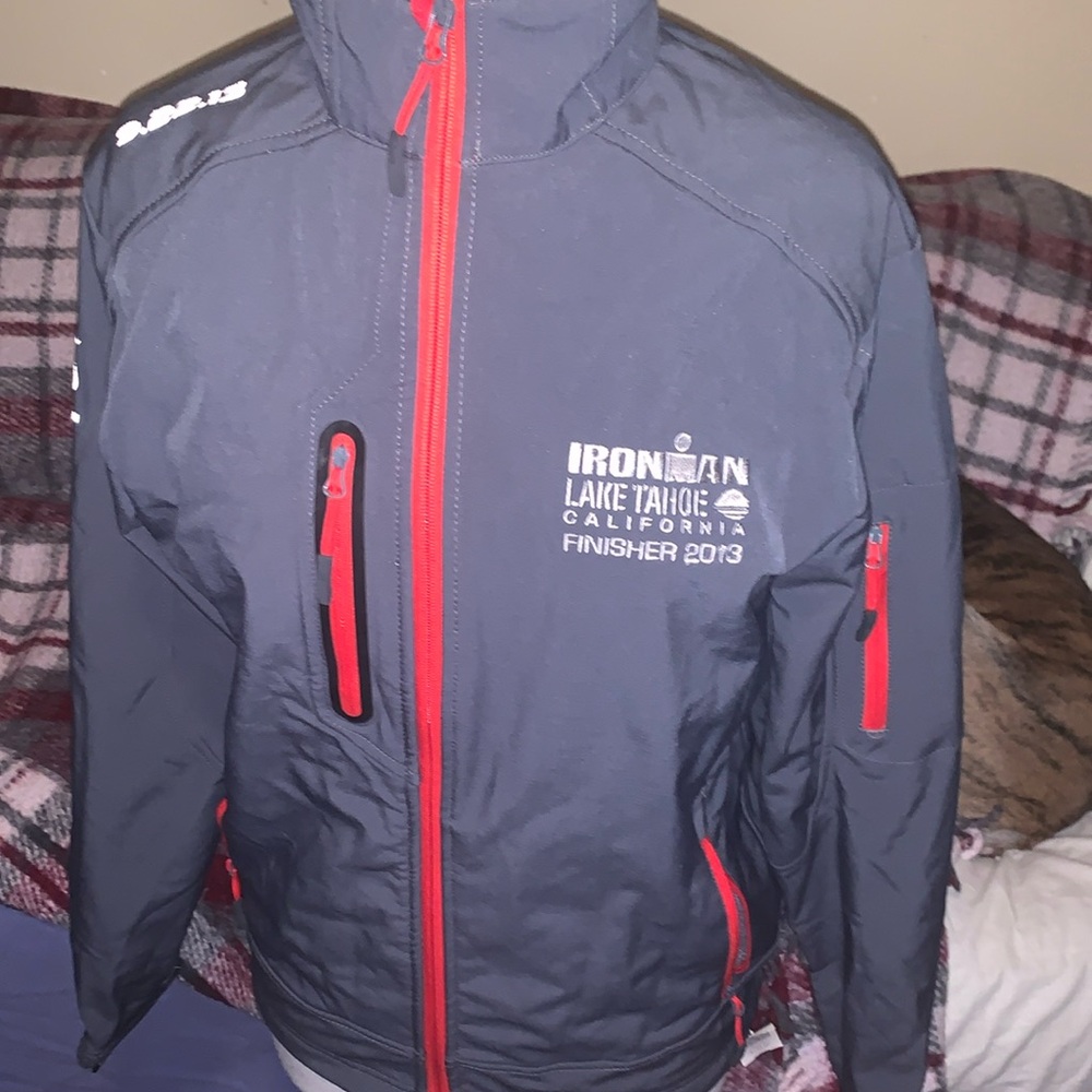 Zorrel iron man Lake Tahoe California finisher 2013 35th anniversary jacket nwt